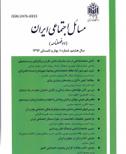مسائل اجتماعی ایران - نشریه علمی (وزارت علوم)