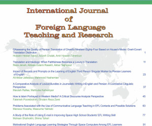 international Journal of Foreign Language Teaching & Research, Volume 13, Issue 54, Autumn 2025